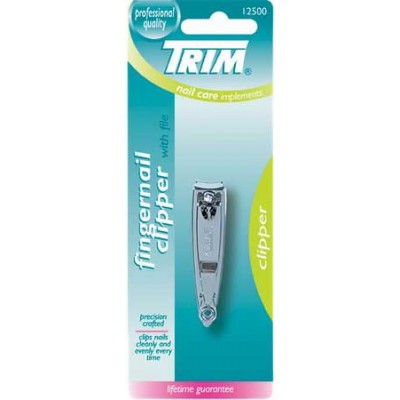 TRIM SMALL FINGER NAIL CLIPPER FOOT CARE 6CT/PACK